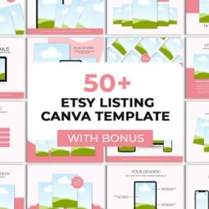 50+ Etsy Listing Canva Template